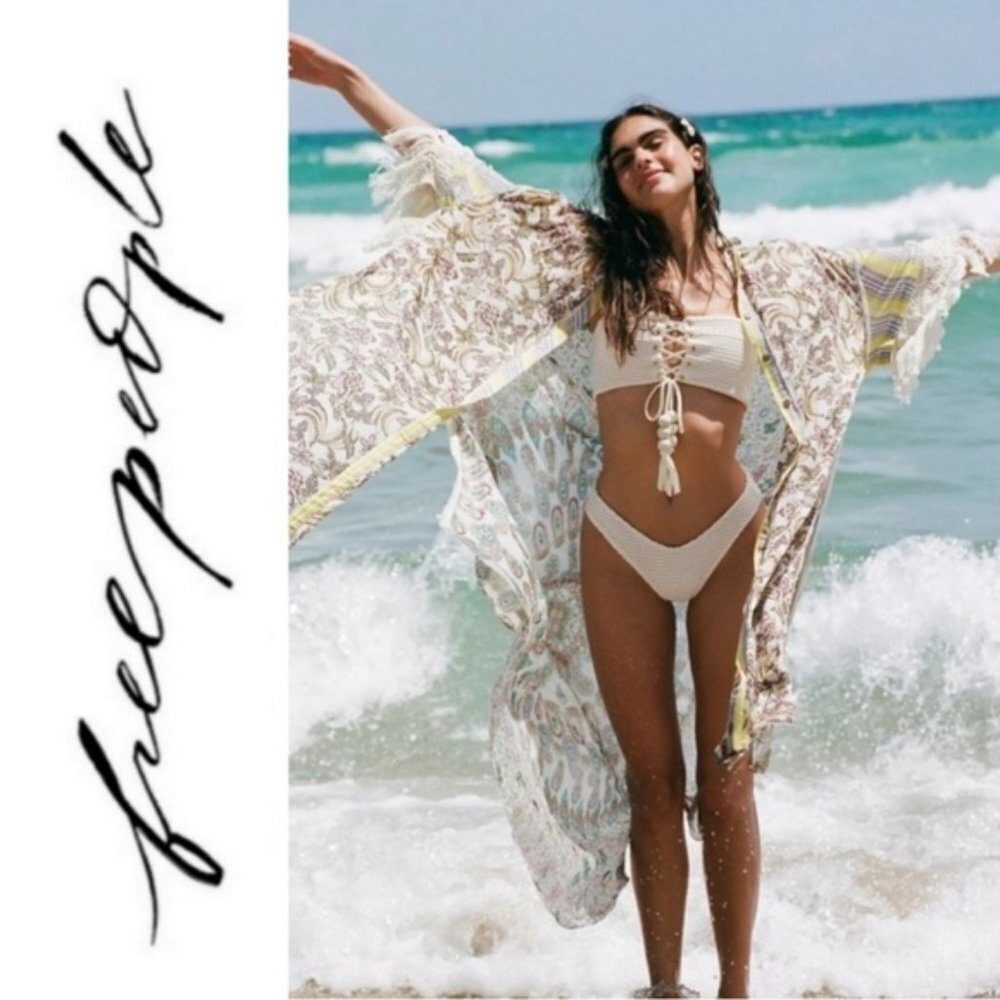Free People Watching Waves Maxi Shirt s / m - Picture 1 of 14